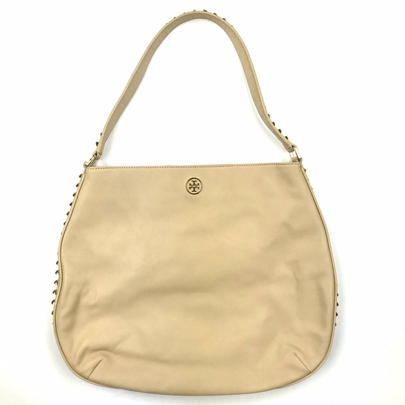 Tory Burch Leather Hobo Shoulder Bag Purse - Picture 2 of 9
